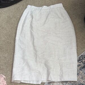 IC COLLECTION Classic Light Gray Pencil Skirt